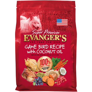 Evanger's Grain Free Dry Food Game Bird Recipe With Coconut Oil