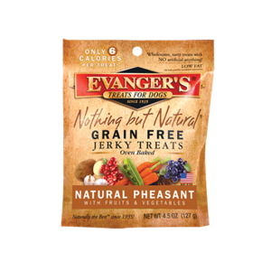 Evanger's Nothing But Natural Grain Free Jerky Treats Natural Pheasant With Fruits & Vegetables