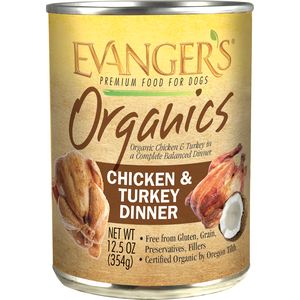 Evanger's Organics Chicken & Turkey Dinner