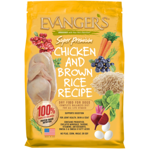 Evanger's Super Premium Dry Food Chicken and Brown Rice Recipe