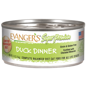 Evanger's Super Premium Wet Food Duck Dinner For Cats