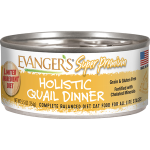 Evanger's Super Premium Wet Food Holistic Quail Dinner