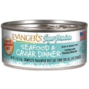 Evanger's Super Premium Wet Food Seafood & Caviar Dinner For Cats
