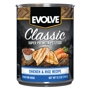 Evolve Classic Canned Chicken & Rice Recipe For Dogs