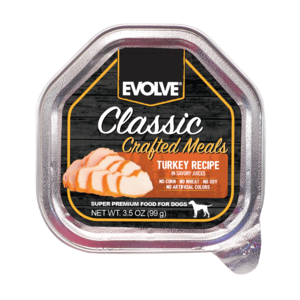 Evolve Classic Crafted Meals Turkey Recipe For Dogs