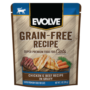 Evolve Grain-Free Chicken & Beef Recipe In Gravy