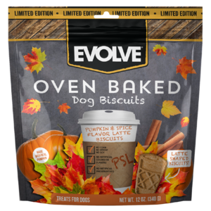 Evolve Oven Baked Dog Biscuits Pumpkin & Spice Flavor Latte Biscuits