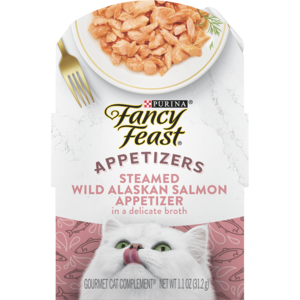Fancy Feast Appetizers Steamed Wild Alaskan Salmon Appetizer In A Delicate Broth