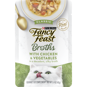 Fancy Feast Classic Broths With Chicken & Vegetables