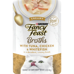Fancy Feast Creamy Broths With Tuna, Chicken & Whitefish