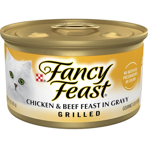 Fancy Feast Grilled Chicken & Beef Feast In Gravy