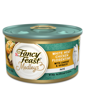 Fancy Feast Medleys White Meat Chicken Florentine With Cheese & Spinach Pate