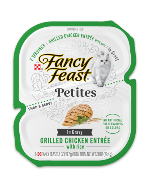 Fancy Feast Petites Grilled Chicken Entrée With Rice In Gravy