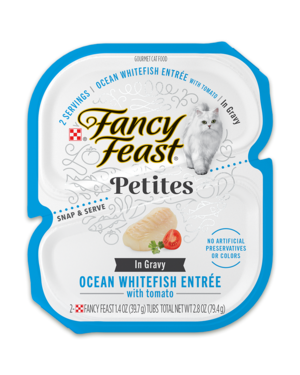 Fancy Feast Petites Ocean Whitefish Entrée With Tomato In Gravy