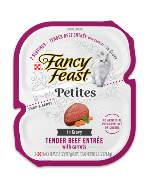 Fancy Feast Petites Tender Beef Entrée With Carrots In Gravy