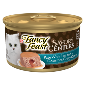 Fancy Feast Savory Centers Pate With Tuna and a Gourmet Gravy Center