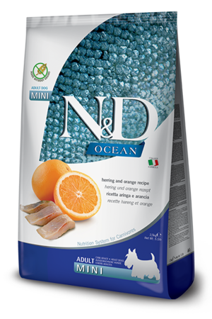 Farmina N&D Ocean Mini Adult Herring and Orange Recipe
