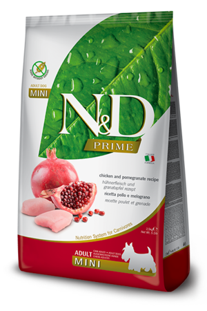 Farmina N&D Prime Mini Adult Chicken and Pomegranate Recipe