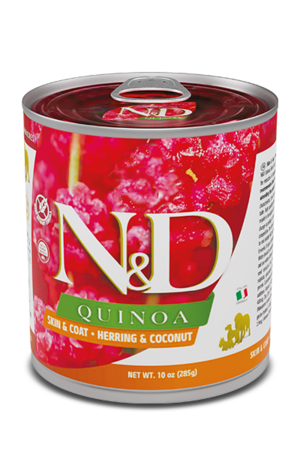 Farmina N&D Quinoa Skin & Coat Recipe With Herring & Coconut For Dogs