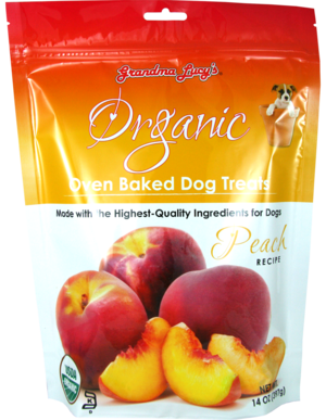 Grandma Lucy's Organic Oven Baked Dog Treats Peach Recipe