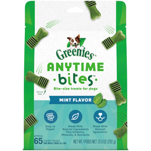 Greenies Anytime Bites Mint Flavor