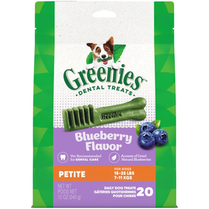 Greenies Blueberry Flavor Petite Dental Treats