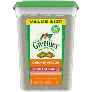Greenies Feline SmartBites Chicken Flavor Skin & Fur Health