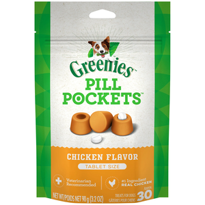 Greenies Pill Pockets Chicken Flavor (Tablet Size)