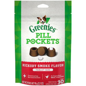 Greenies Pill Pockets Hickory Smoke Flavor (Tablet Size)