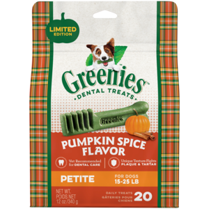 Greenies Pumpkin Spice Flavor Petite Dental Treats