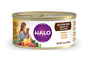 Halo Gluten Free Indoor Cat Turkey & Quail Recipe