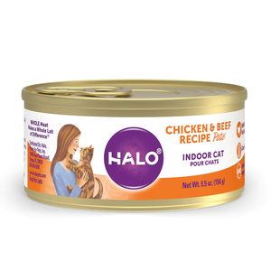 Halo Indoor Cat Chicken & Beef Recipe Pate