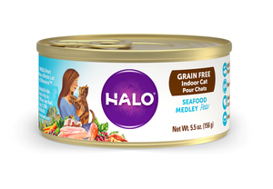 Halo Grain Free Indoor Cat Seafood Medley Pate