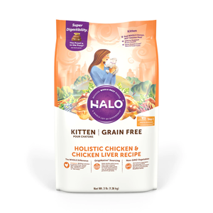 Halo Grain Free Kitten Holistic Chicken & Chicken Liver Recipe