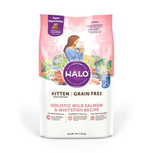 Halo Grain Free Kitten Holistic Wild Salmon & Whitefish Recipe