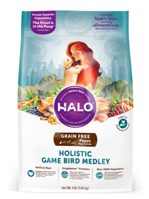 Halo Grain Free Puppy Holistic Game Bird Medley