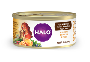 Halo Grain Free Small Breed Dog Turkey & Chickpea Recipe