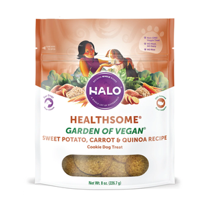 Halo Healthsome Garden Of Vegan Sweet Potato, Carrot & Quinoa Recipe Cookies For Dogs