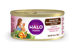 Halo Impulse Grain Free Sensitive Stomach Rabbit & Garden Greens Recipe Pate