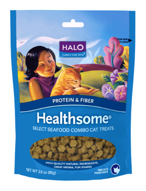 Halo Protein and Fiber Healthsome Select Seafood Combo Cat Treats