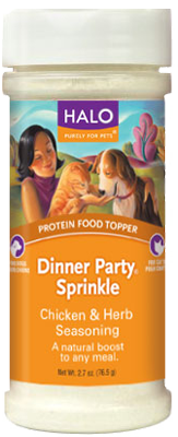 Halo Protein Food Topper Dinner Party Sprinkle Chicken and Herb Seasoning