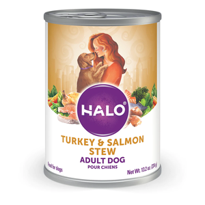 Halo Adult Dog Turkey & Salmon Stew