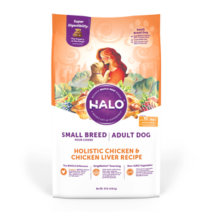 Halo Small Breed Adult Dog Holistic Chicken & Chicken Liver Recipe
