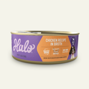 Halo Adult Dog Chicken Recipe In Broth (Healthy Grains)