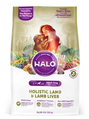 Halo Adult Dog Holistic Lamb & Lamb Liver