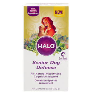 Halo Senior Dog Defense Natural Vitality and Cognitive Support