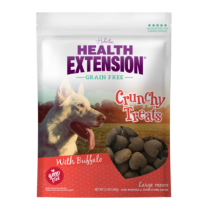 Health Extension Crunchy Treats With Buffalo For Large Dogs