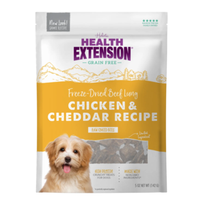 Health Extension Raw Coated Bites Chicken & Cheddar Recipe (Freeze-Dried Beef Lung)