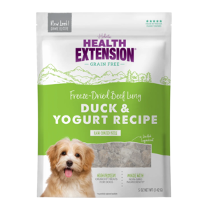 Health Extension Raw Coated Bites Duck & Yogurt Recipe (Freeze-Dried Beef Lung)