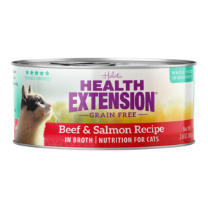 Health Extension Grain Free Canned Cat Food Beef & Salmon Recipe In Broth
